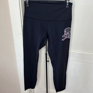 Lululemon x Soul Cycle Burry Skull & Cross-bone Align Leggings Black Size 8